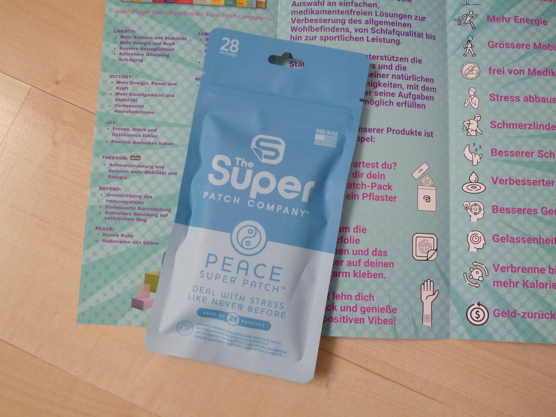 Attrezzature mediche: Super Patch Company - PEACE   NEU   medikamentenfrei – Nuovo e nell'imballaggio originale da Dättlikon venduto da Mamakuga