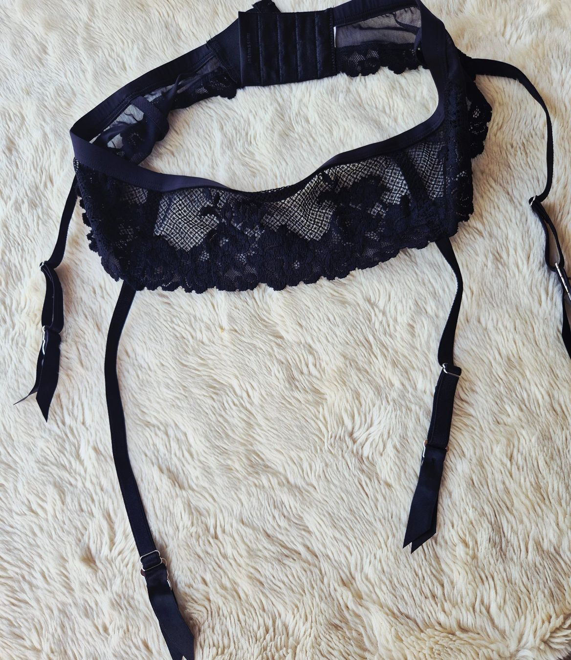 Altra biancheria intima: Stringhosenhalter Gürtel schwarz Spitze Grösse M neu – Nuovo (secondo la descrizione) da Elsau venduto da the-colorful-side 3