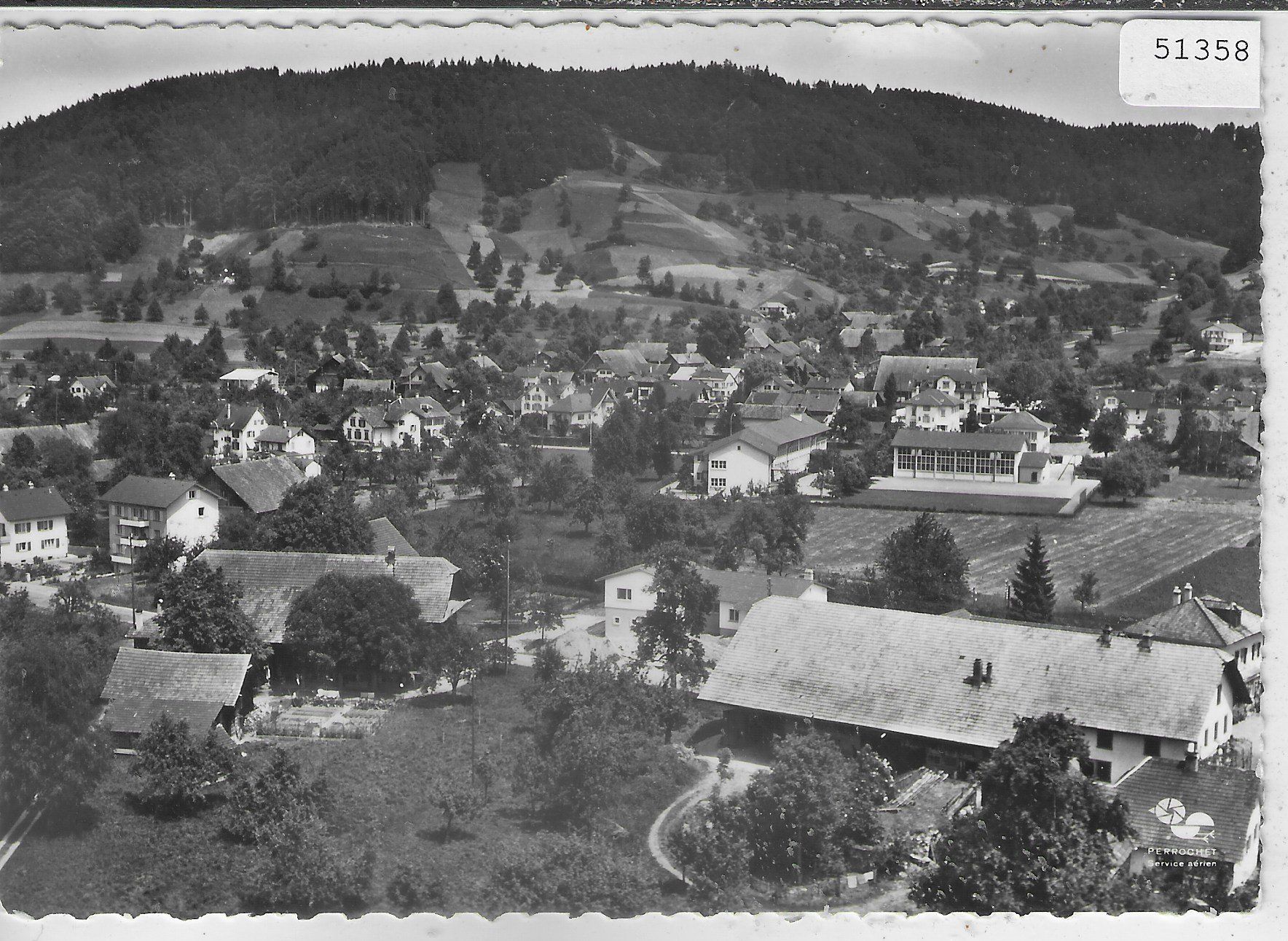 Cartoline postali: Mit dem Flugzeug über... Nebikon LU – Usato da Ettingen venduto da Kartenplanet
