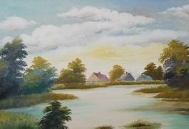 Kunst Gemälde grosses altes Ölgemälde Bild