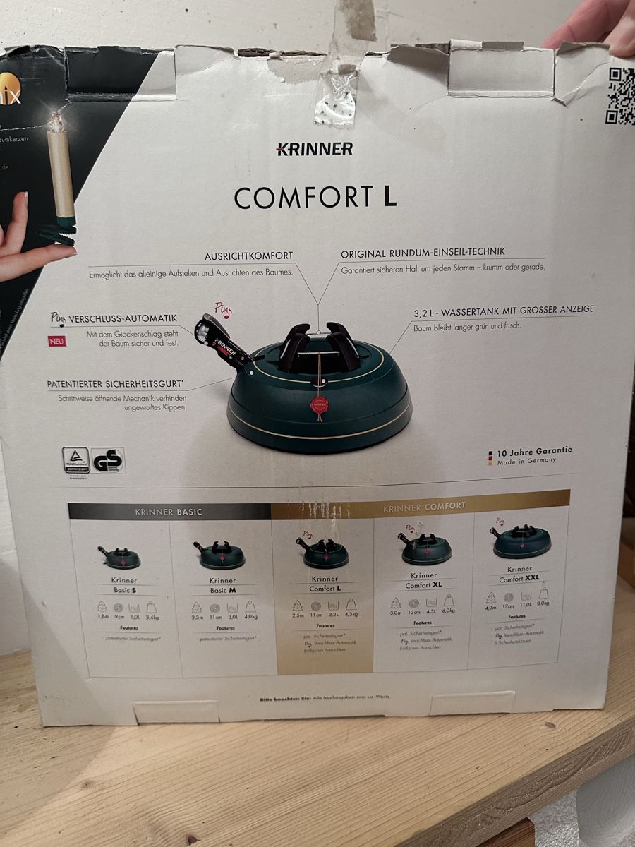 Krinner Christbaumständer: Krinner Comfort L Weihnachtsbaumstaender neuwertig – Neu und originalverpackt aus Riedholz von lena__4533 3