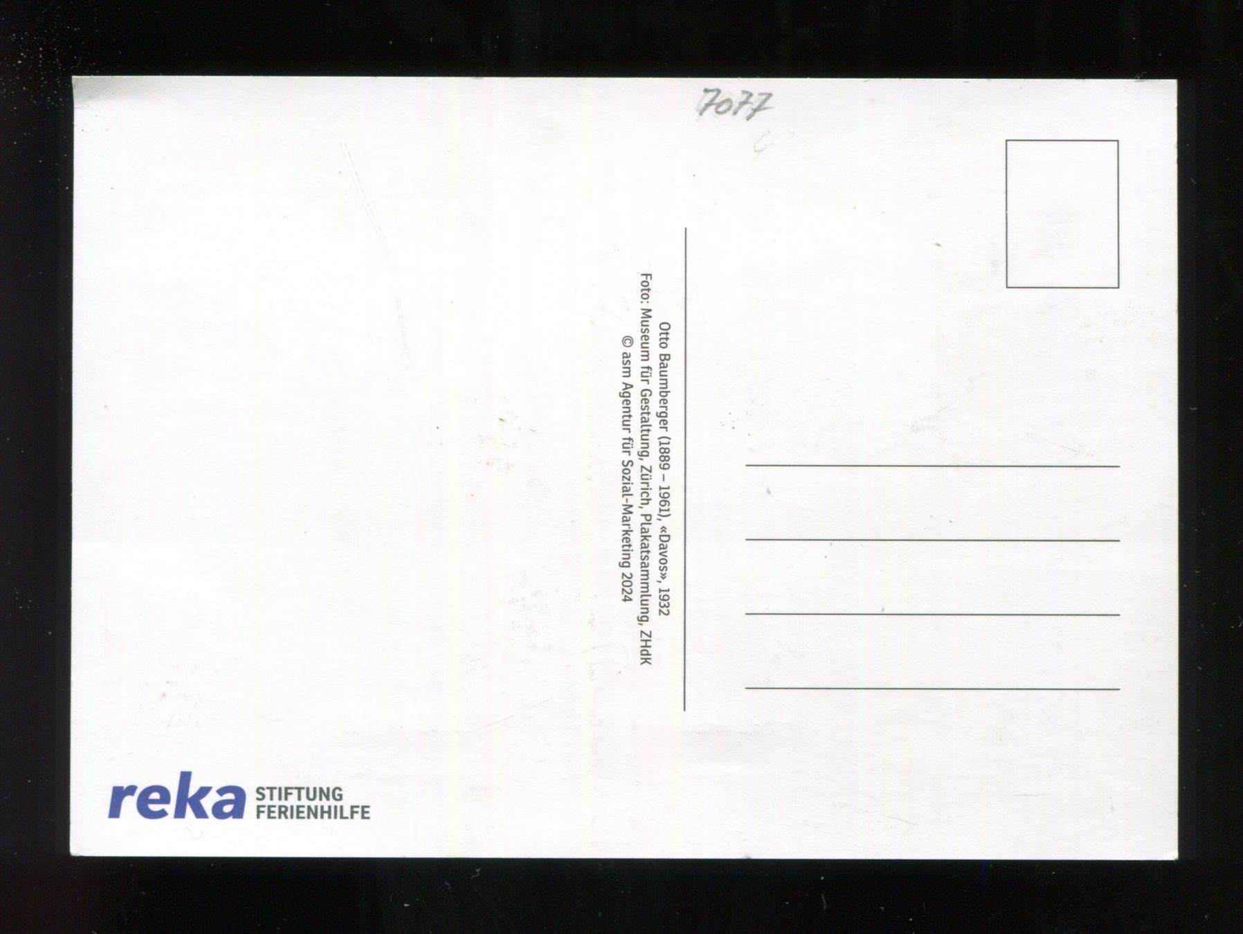 Cartoline postali: Davos, Künstlerkarte – Usato da Aarau venduto da Elmaar41 1