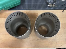 Exhaust tips - Auspuff Endrohre TUNING - 2x