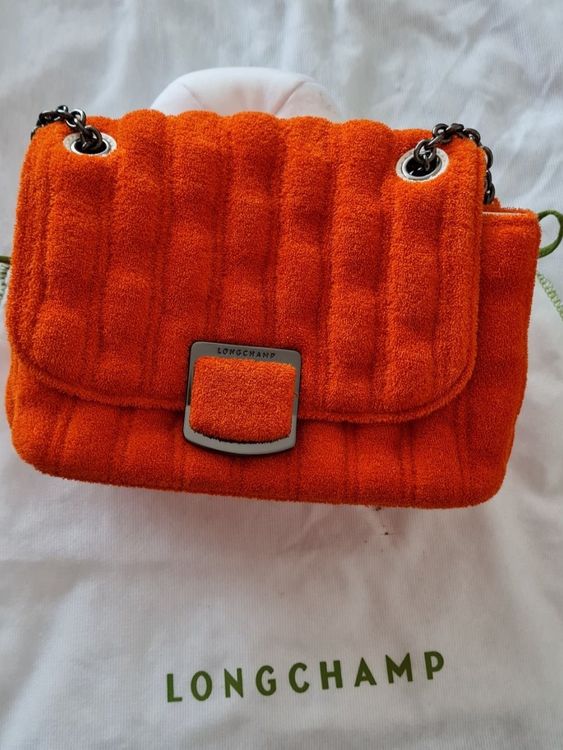 Sac brioche Longchamp en tissu ?�ponge orange (Gebraucht) in Payerne f?�r CHF 190 �?? mit Lieferung 