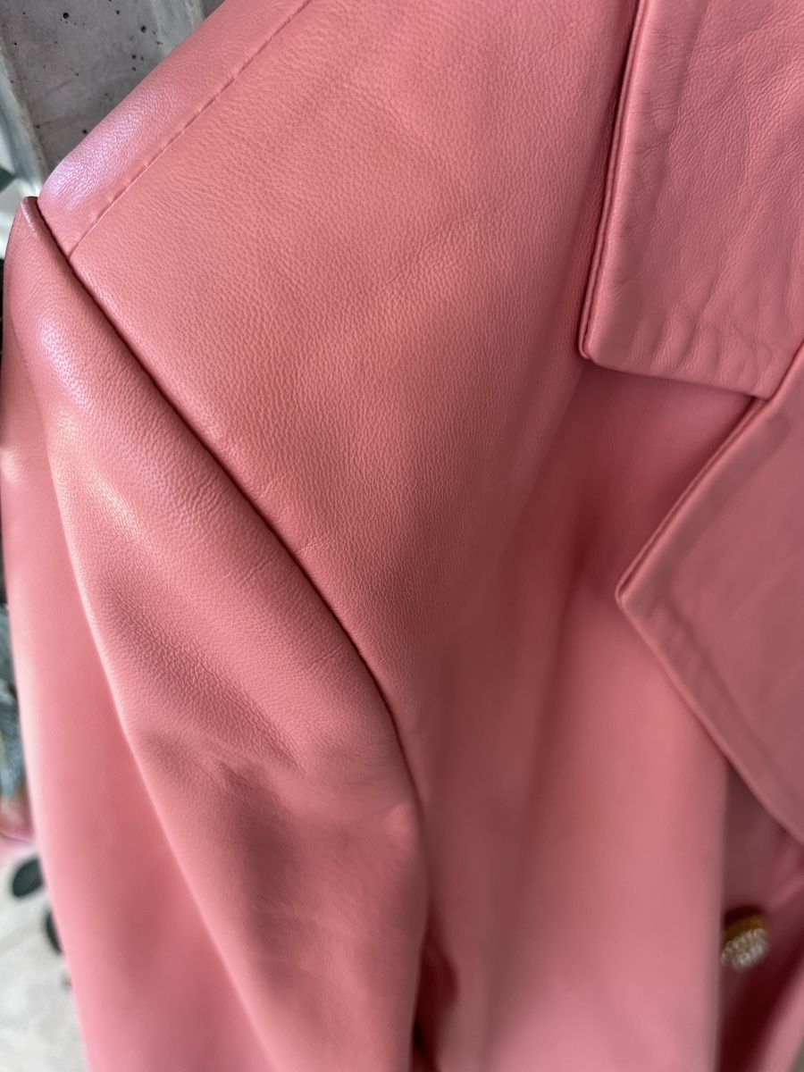 Giacche: Eleganter Rosa Lederblazer Gr. 42 – Usato da Mellingen venduto da Engelkuss 1