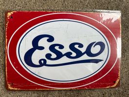 Esso Tankstelle benzin classic werbung reklame öl