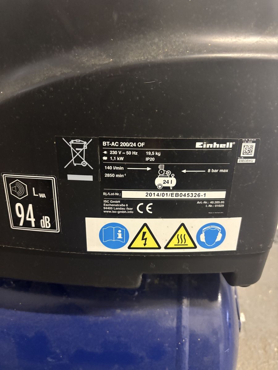 Einhell Compressori: Einhell Kompressor BT-AC 200/24 of ab 1.- – Difettoso da Küssnacht am Rigi venduto da sie_5yqs 2