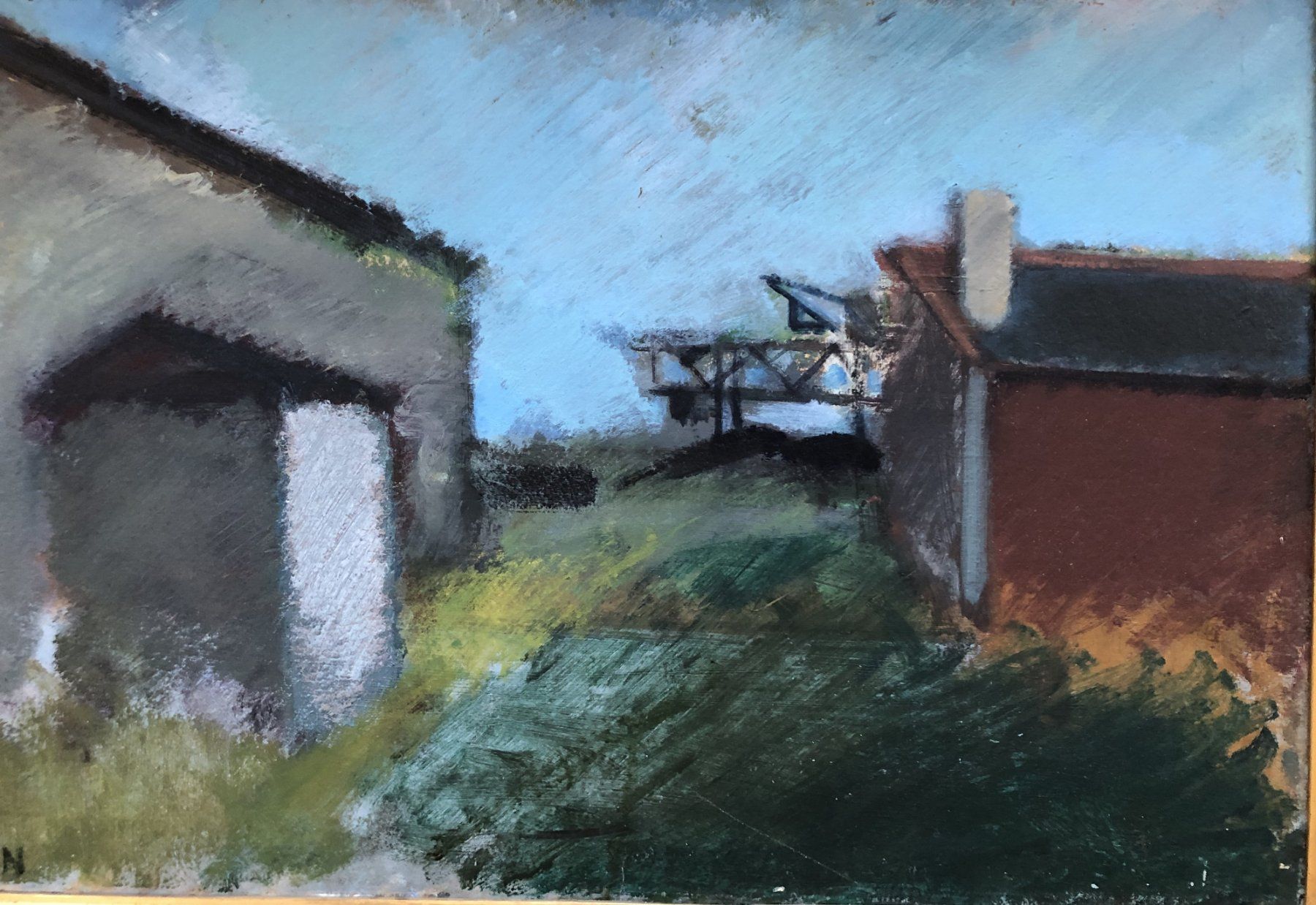Tableaux: Skandinavische Moderne - Gemälde - Öl auf Leinwand - "HN" – D'occasion à Schaffhausen par durruti 1