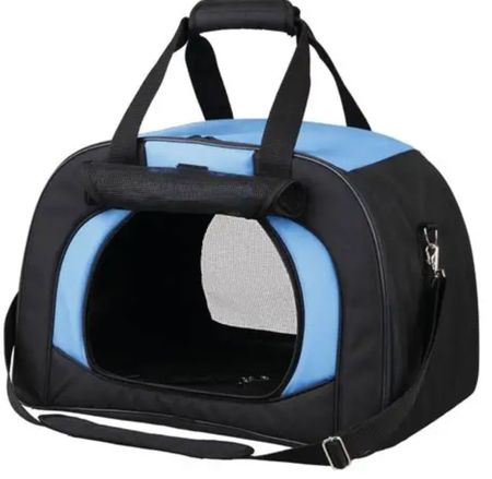 Trixie Tasche Kilian, schwarz/blau - bis zu 6 kg, 31×32×48 c