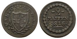Aargau 2 Rappen 1816 /2411