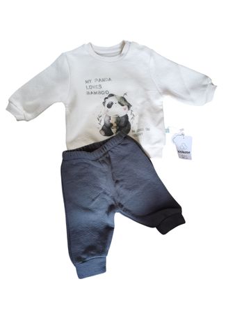 Neues Baby-Set mit Panda-Motiv, Grösse 62/68