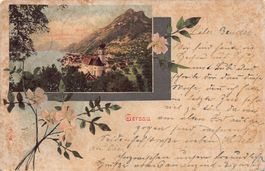 Gersau, schöne Karte mit Altersflecken, gelaufen 1899