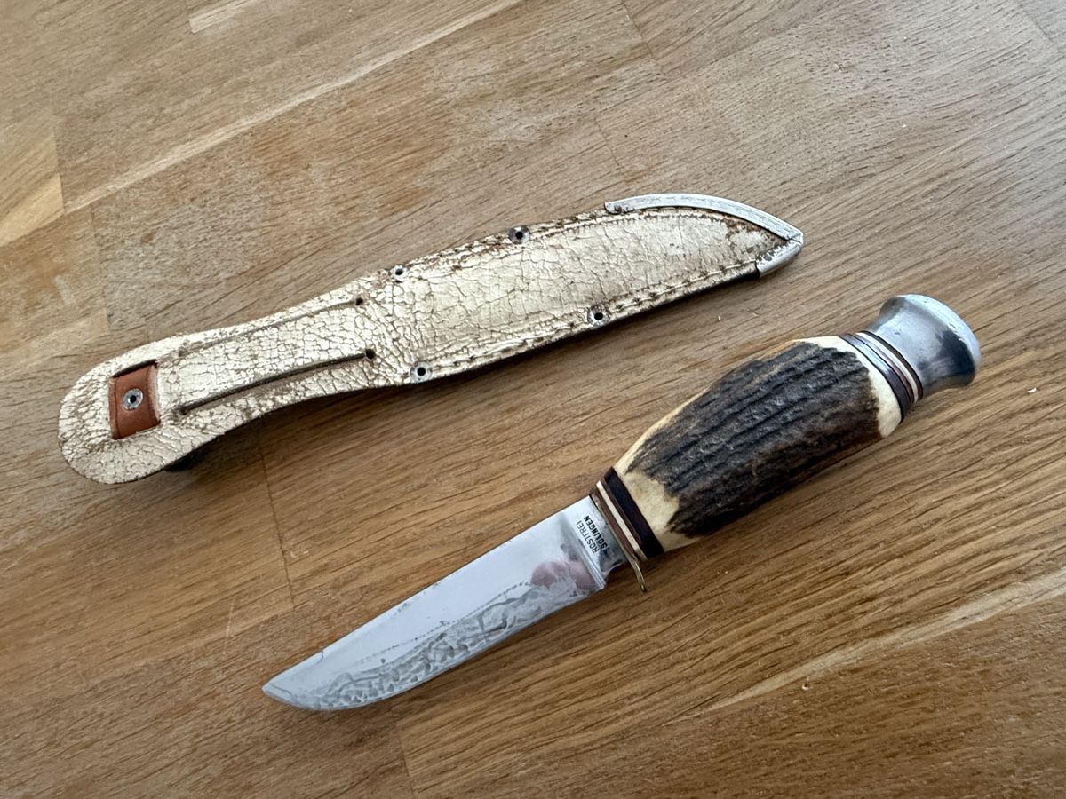 Accessori: Antikes Messer Ackermännchen Jagdmesser – Usato da Goldach venduto da Messerguru 6