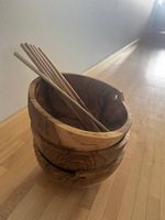 Originale Akazienholz-Schale aus Indonesien