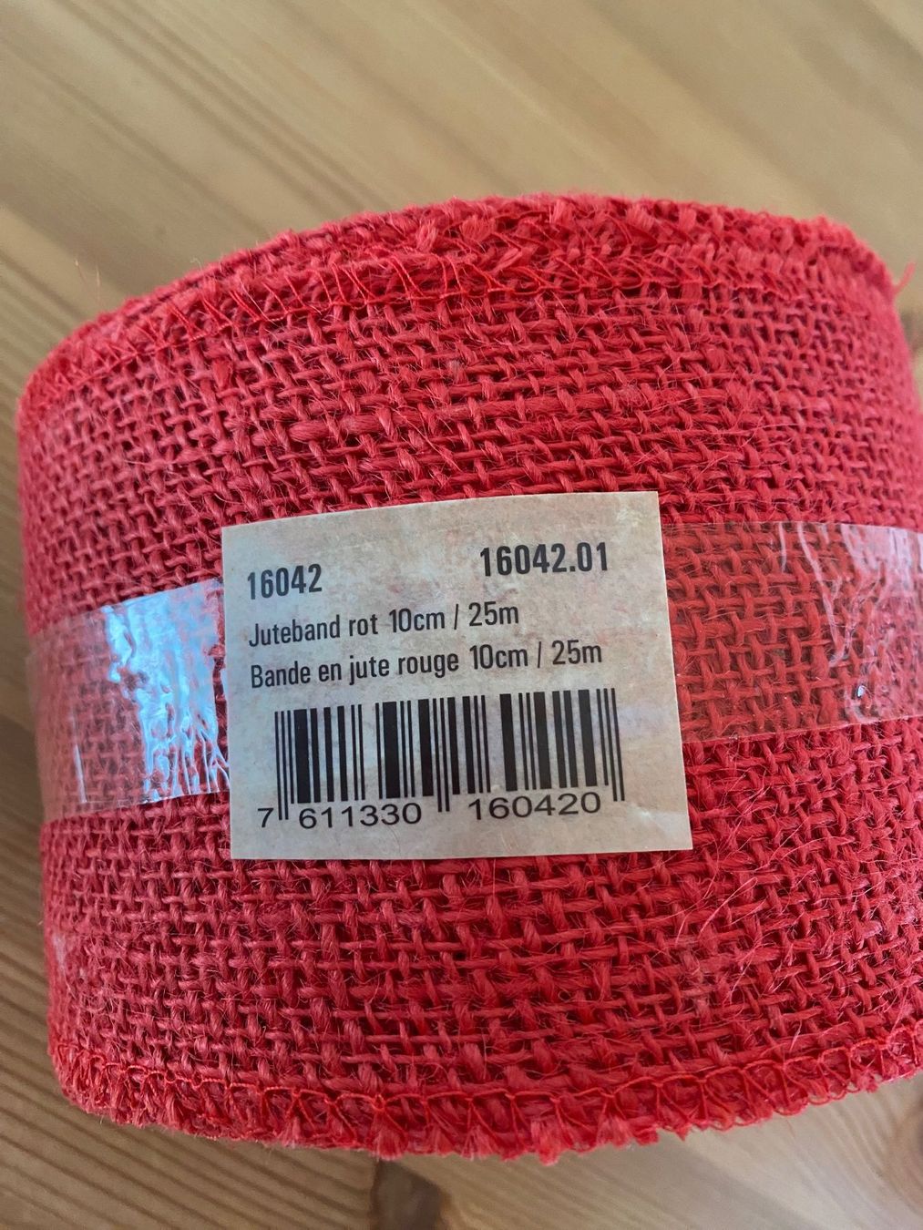 Nastri decorativi: Juteband rot – Usato da Uttwil venduto da Samu69 1