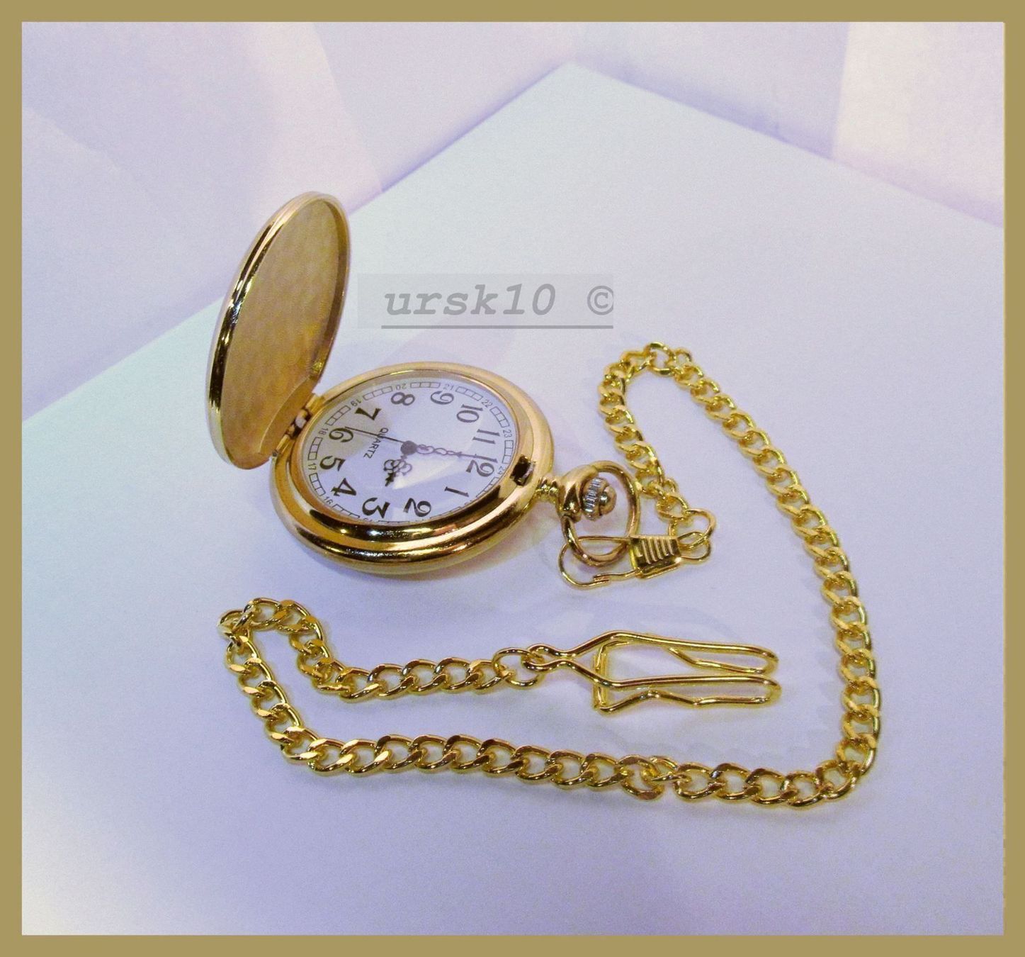 Orologi: Taschenuhr goldig mit mit Springdeckel NEU – Nuovo e nell'imballaggio originale da St. Margarethen TG venduto da ursk10 3