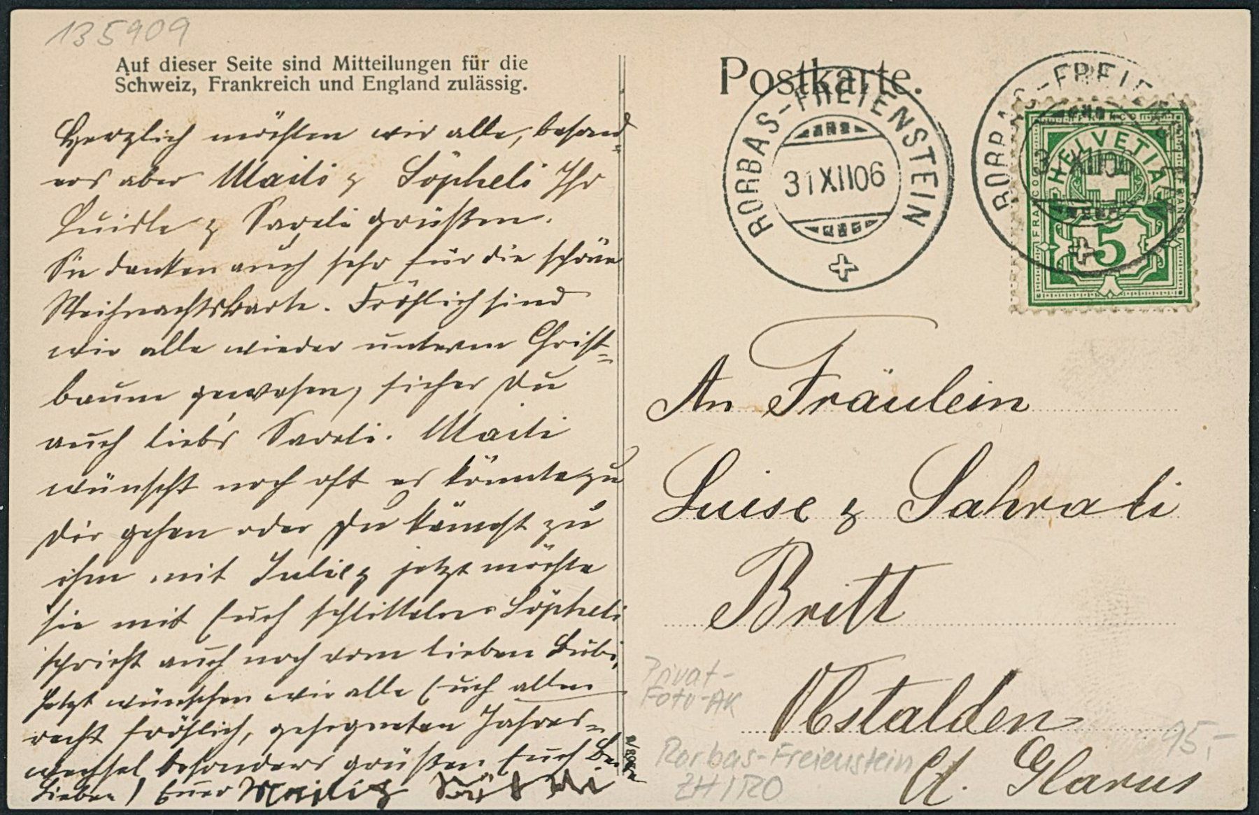 Cartes postales: ZH Rorbas - Freienstein – Neuf (Voir description) à Schindellegi par leecollect 1