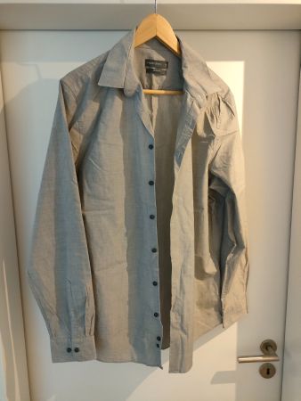 Hemd hellgrau - Grösse L Angelo Litrico Slim Fit