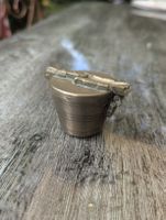 19th C. Brass Nesting Apothecary Bucket Weights Set Repair 