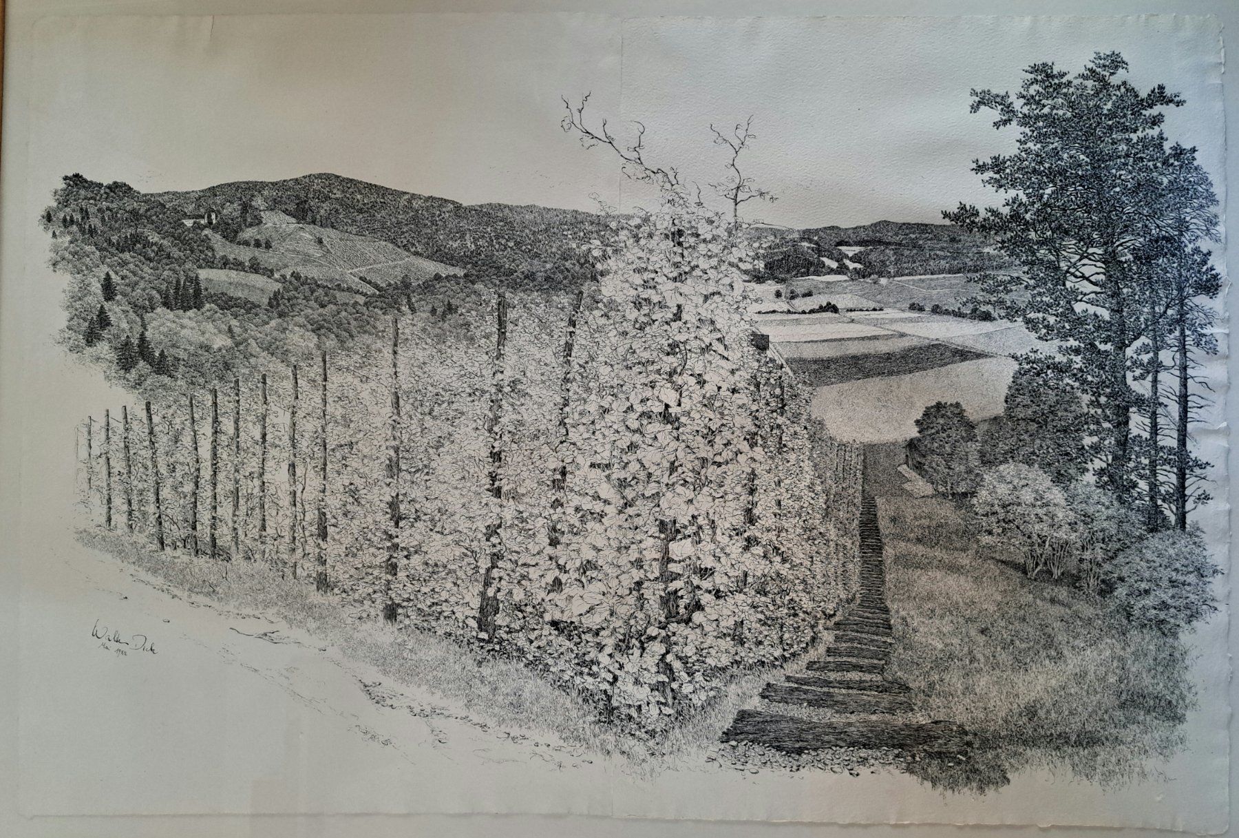 Dipinti: Walter Dick - grosses original Gemälde - Landschaftsbild – Usato da Oberuzwil venduto da RaSa-Oberuzwil 1