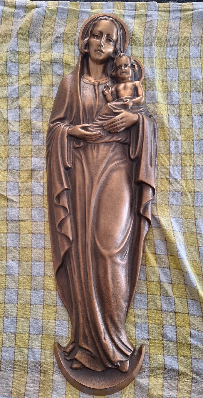 Sculture & Statue: Madonna mit Kind, massiv 50cm – Usato da Vilters venduto da Fleiflomi