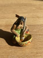 Spielfigur Elastolin Indianer mit Mörser bemalt gebraucht