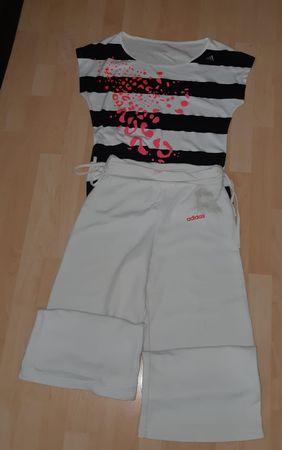 Damen T-Shirt + Hose, Gr. M/38, Marke: ADIDAS