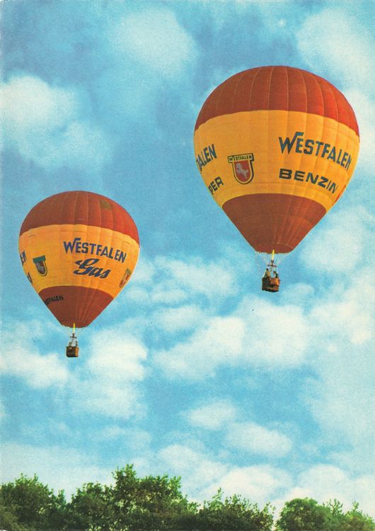 Cartes postales: 2 Ansichtskarten mit Heissluftballons (Pilskrone/Westfalen) – Neuf (Voir description) à Sempach Station par Semion 3