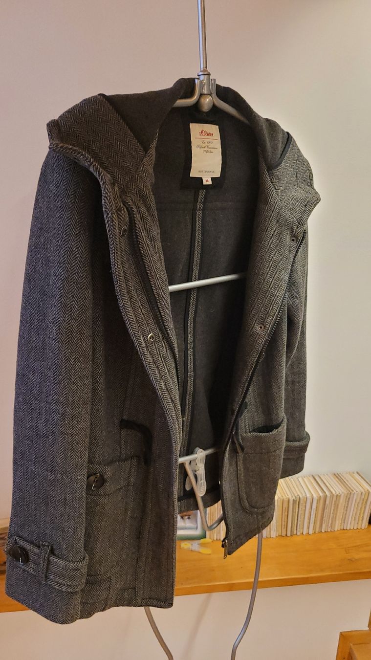 S.Oliver Giacche: s.Oliver Dufflecoat Damen grau Grösse 38  – Usato da Horgenberg venduto da Klatschmohnmaria 4