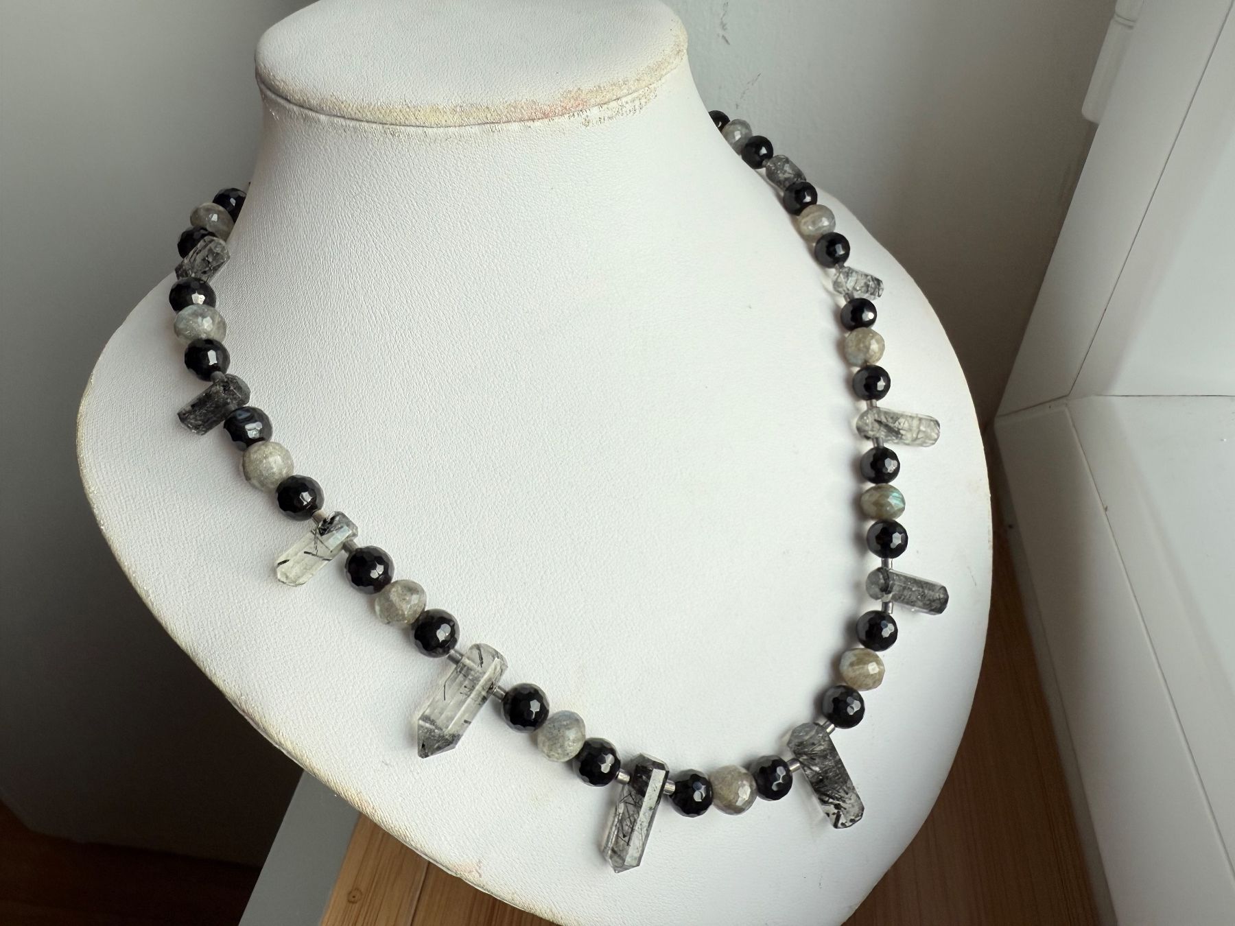 Onyx Colliers: Labradorit, Rutilquarz, Onyx Collier NEU – Neuf (Voir description) à Basel par Chili007 2