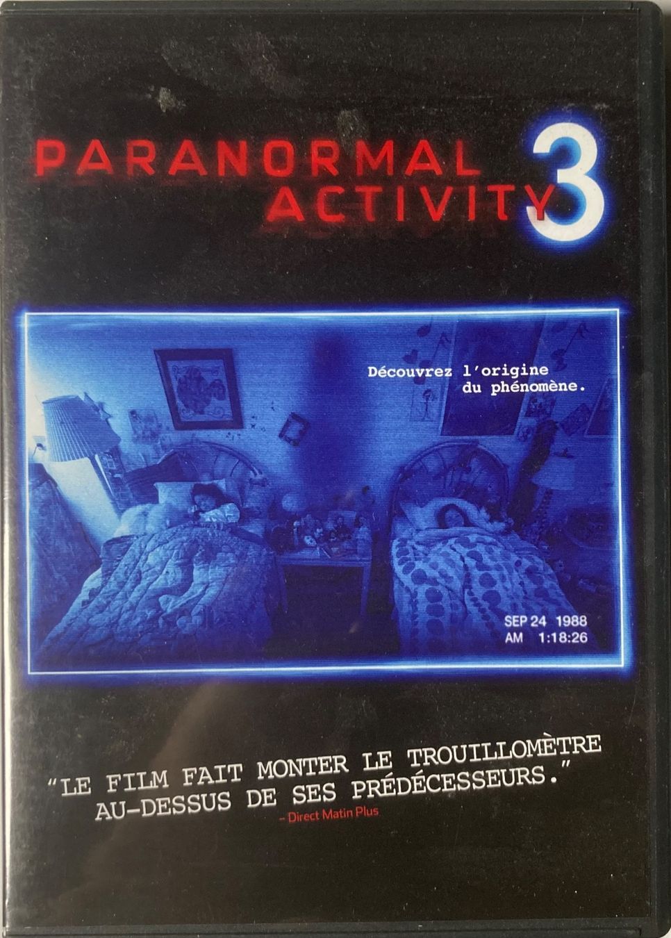 Tutti i DVDs: PARANORMAL ACTIVITY 3 – Usato da Poliez-Pittet venduto da Newtown-Records