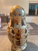 Handbemalte Matroschka aus Russland – 10-teilig – signiert 1