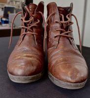 Braune Gabor Stiefeletten, Echt Leder, Gr. 37