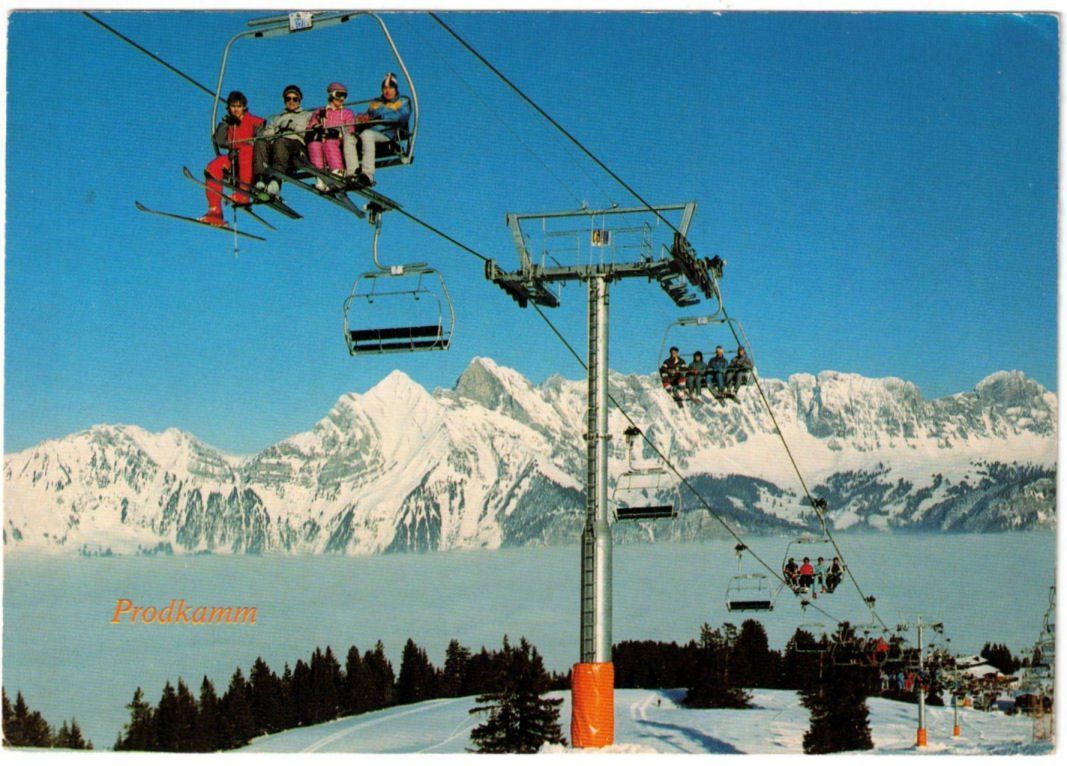 Cartoline postali: Flumserberg - Sessellift Prodkamm – Usato da Binningen venduto da Mountainrider
