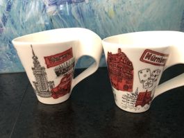 2 New Wave Kaffeetassen Teetassen Nürnberg Warschau Tassen
