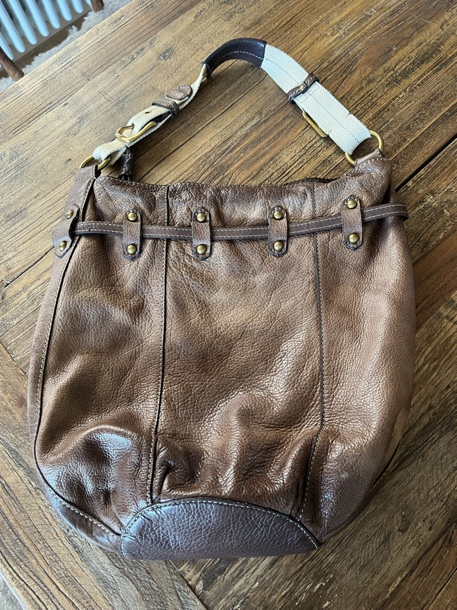 Fossil Taschen für Damen: Fossil Ledertasche braun, Schultertasche – Gebraucht aus Lausen von Mysli1 1