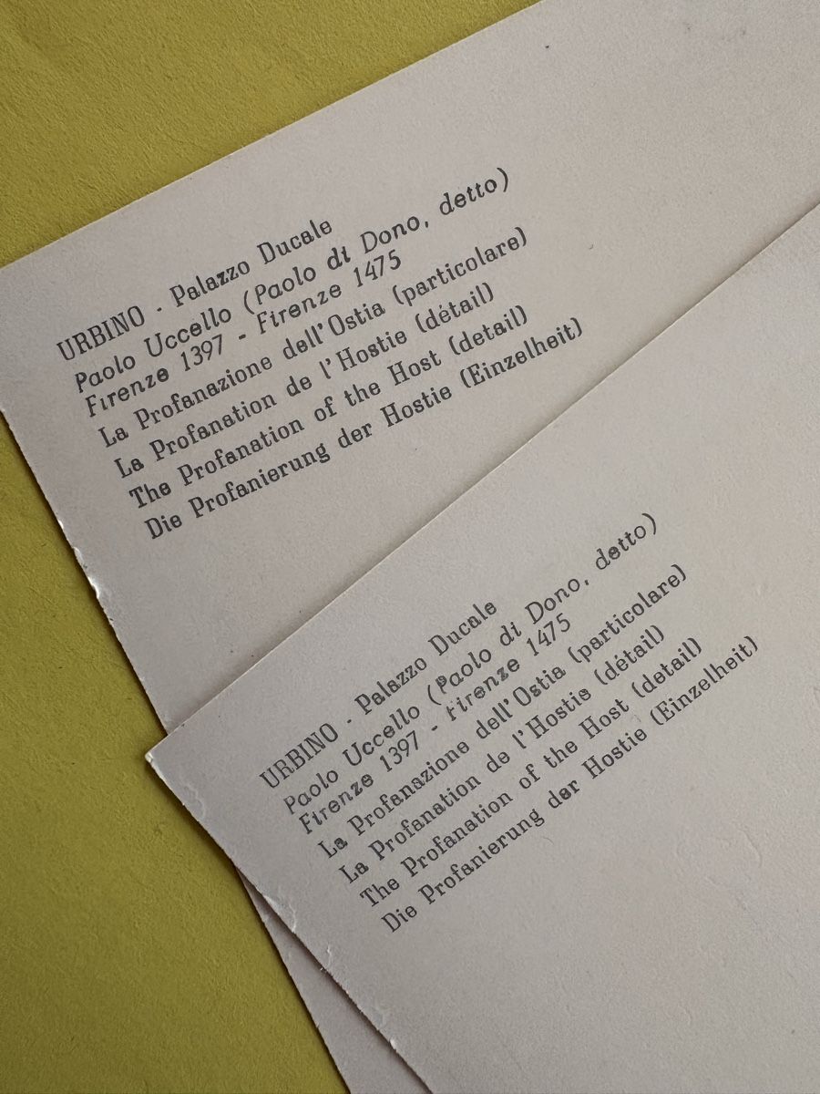 Cartoline postali: AK mit Kunst von Paolo Uccello – Usato da Rümlang venduto da Kartenpost1 1