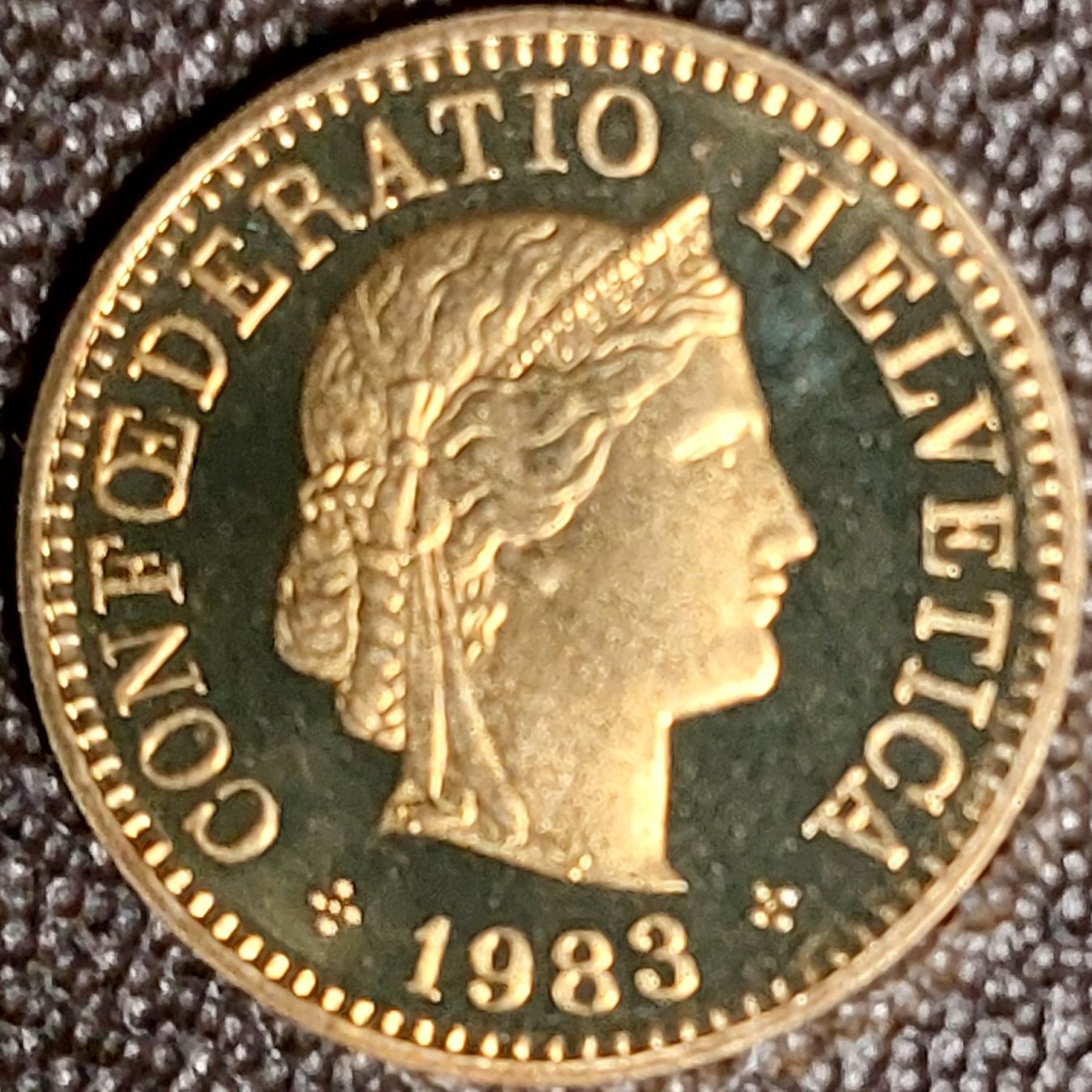 Tutti le monete: 5 Rappen 1983 stgl. / aus Münzsatz – Nuovo (secondo la descrizione) da Arch venduto da coinsandmore