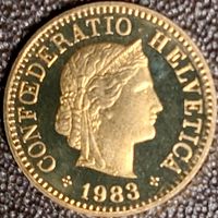 5 Rappen 1983 stgl. / aus Münzsatz
