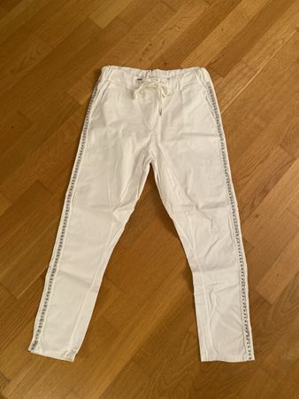 Diva's Sommerhose Weiss mit Strass NEU Gr. S/36 ☀️