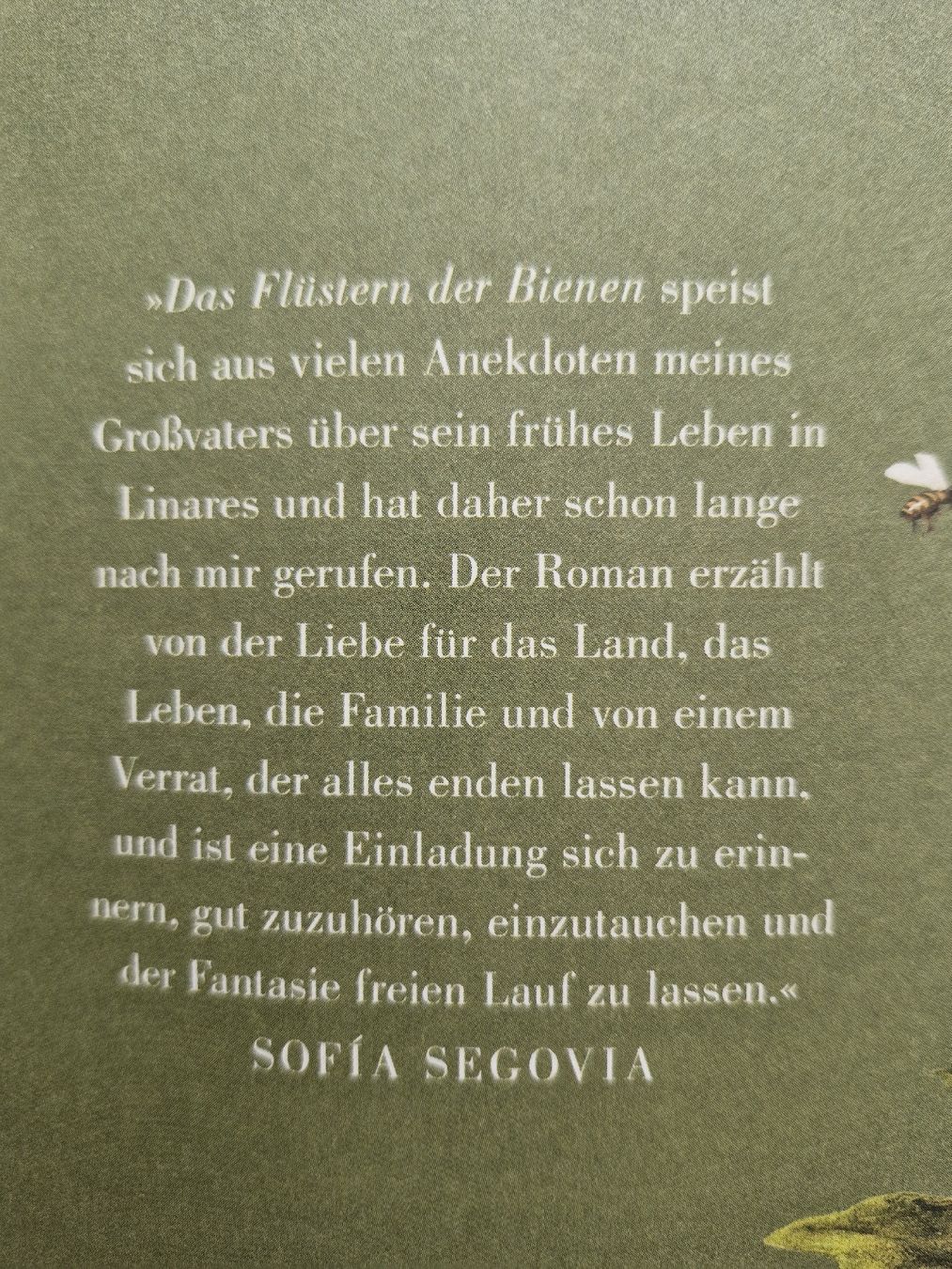 Livres: Buch Das Flüstern der Bienen Roman Sofía Segovia – D'occasion à Frauenfeld par Kasico 5