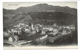 Gruss aus Bauma (ZH) Pfäffikon - Dorfpartie - Bahnhof - 1911