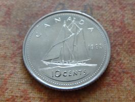 CANADA  10  Cents  1993