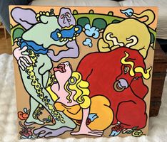 Abstract Figures Painting - Quirky Art for Home Decor!