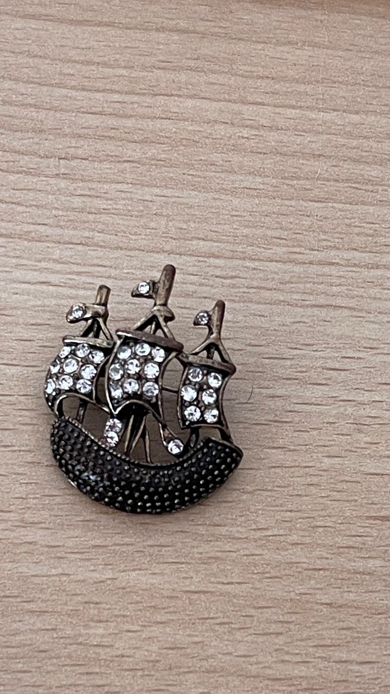 Spille & Fermagli: Brosche Antike Schiff Frankreich 3,5x4cm – Nuovo (secondo la descrizione) da Kölliken venduto da Prscoo 2