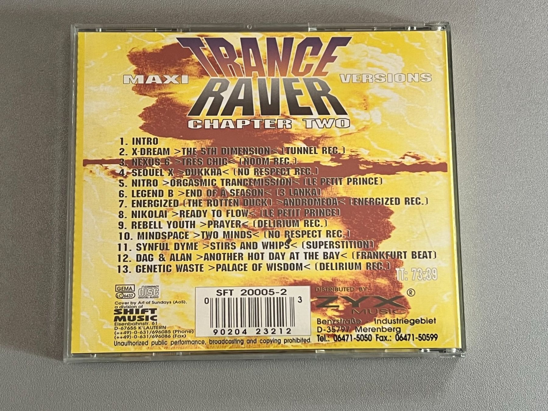 CDs: Trance Raver Chapter Two (CD) 1994 – Gebraucht aus Rivera von poweradem05 1