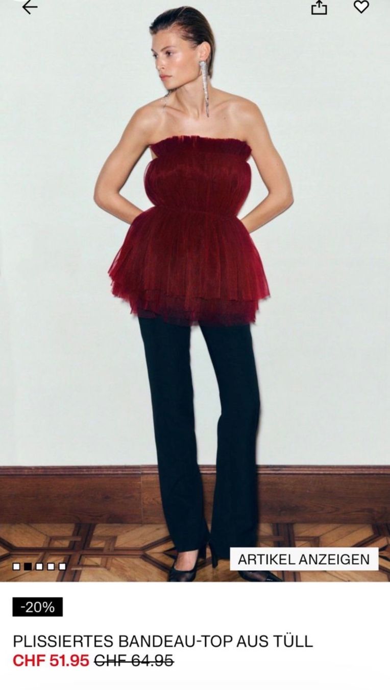 H&M Top: Tull top - H&M - fits size S – Nuovo (secondo la descrizione) da Cully venduto da Maar_K