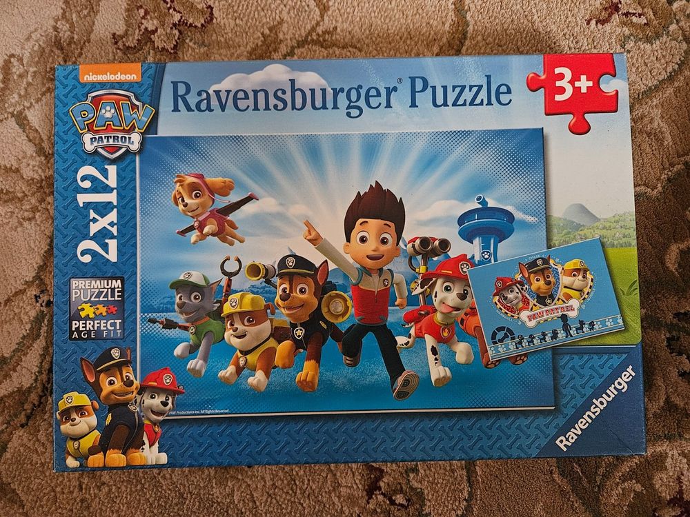 Ravensburger Puzzle Paw Patrol 2x12 Teile (Gebraucht) in Oberembrach ...