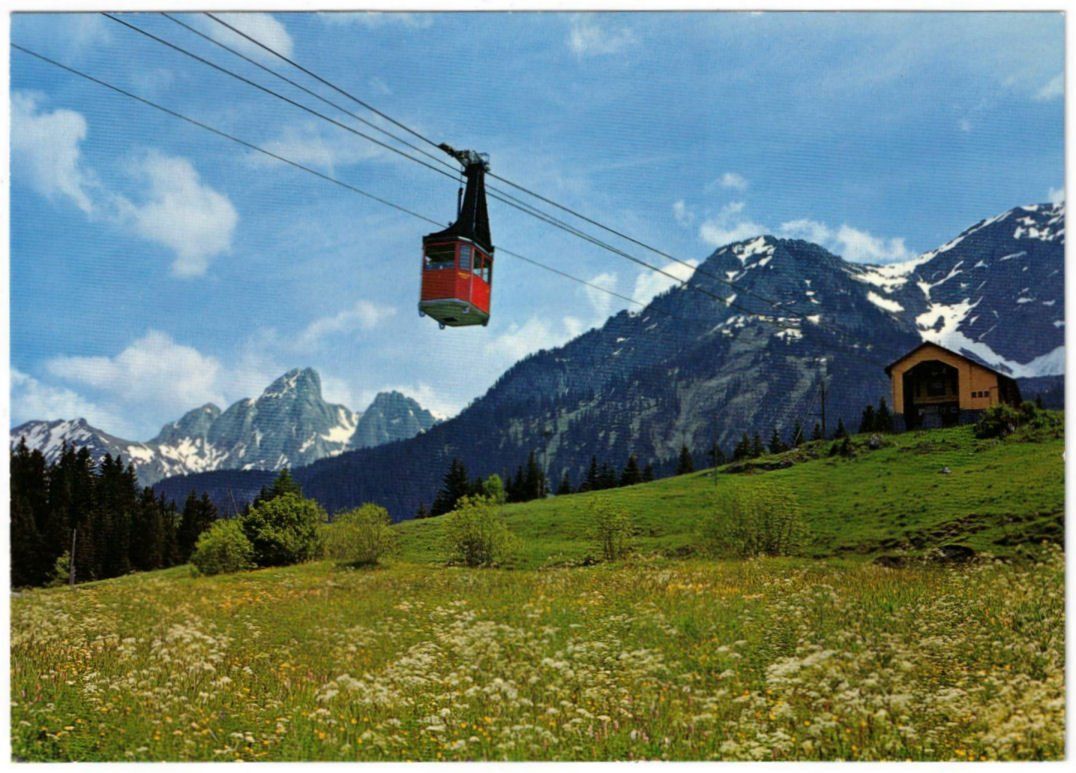 Cartes postales: Château d'Oex - Luftseilbahn Braye – D'occasion à Binningen par Mountainrider
