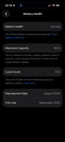 iPhone 16 pro / 256 GB / Black Titanium
